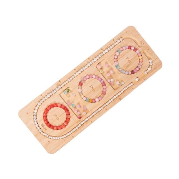 Convenient Wood Board Plate Beading Tray Jewelry Beading Board Wood Texture