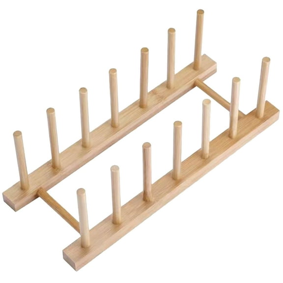Convenient Wooden Yarn Spool Storage Rack Crocheting Sewing Yarn Holder Dispenser