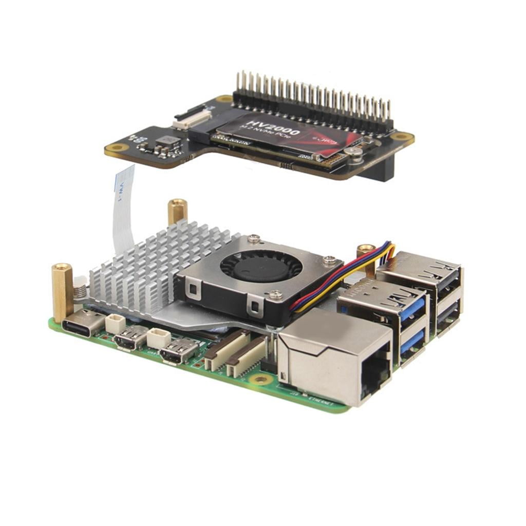 Convenient and Fast Storage Solution X1100 2.5" PCIE to M.2 NVME SSD Hard Drive Expansion Board for Pi 5