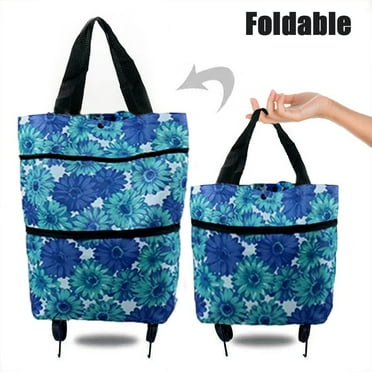 Convenient and Portable Shopping Trolley Bag with Wheels, Folding shopping bags