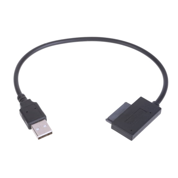 Convenient and Reliable Cable USB2.0 to 7P+6P 13Pin Slimline Slim SATA Laptop CD/DVD Drive Adapter Cable Data Transfer