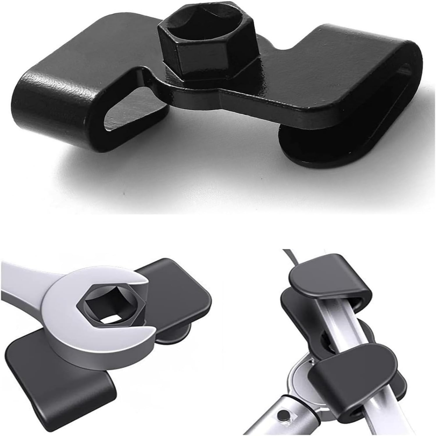 Convenient and versatile heat treated wrench extender adaptor for