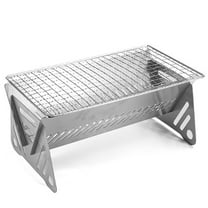 Conveniently Packable Bbq Grill Made From Sturdy Stainless Steel Material