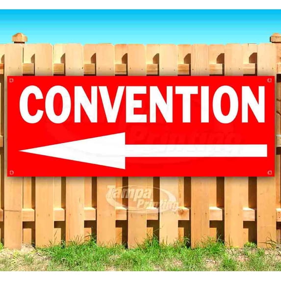 Convention 13 oz Vinyl Banner With Metal Grommets