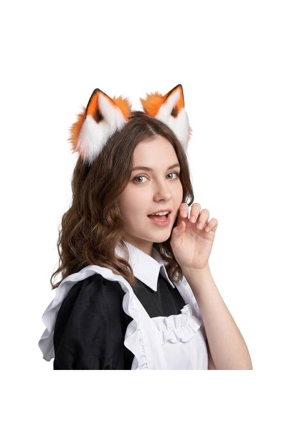Convention Detachable Rechargeable Moving Ear Headband, Realistic Plush Electric Cats Ears Hair Hoop with Multiple Color Options
