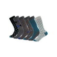 thumbnail image 1 of Men's Retro Collection Dress Socks 6 Pack Color: Spiffy Collection Size: 9-11, 1 of 7