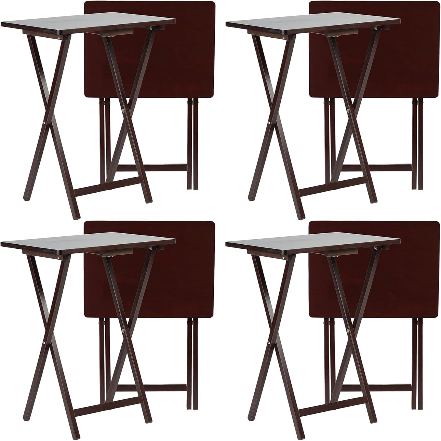 Conventional Solid and Sturdy Wood Construction Portable Folding TV