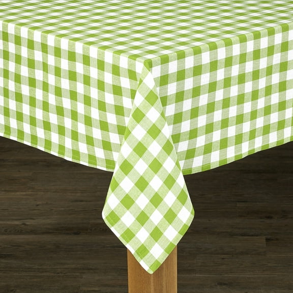 Conventry Green Buffalo Check 100% Cotton Tablecloth 60"X104"
