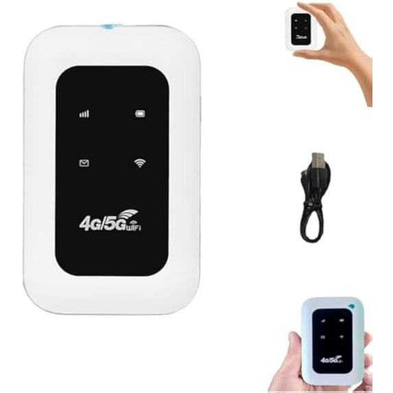 Convergek All-Network Portable WiFi, Power on and use Travel Router ...