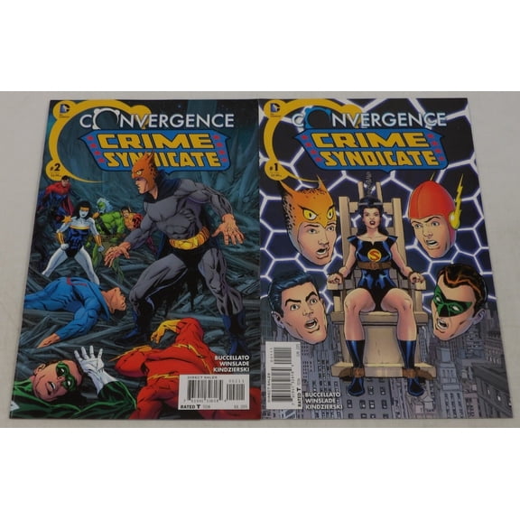 Convergence Crime Syndicate #1-2 VF/NM complete series ; DC