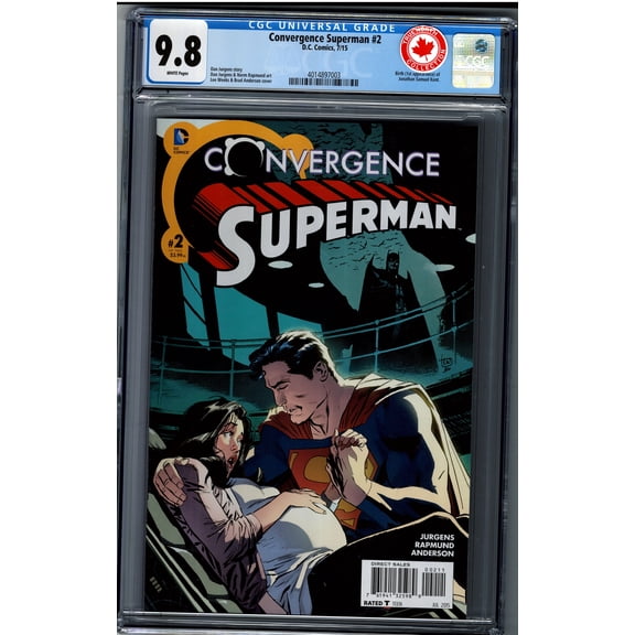 Convergence Superman #2 - CGC 9.8 Comic Book