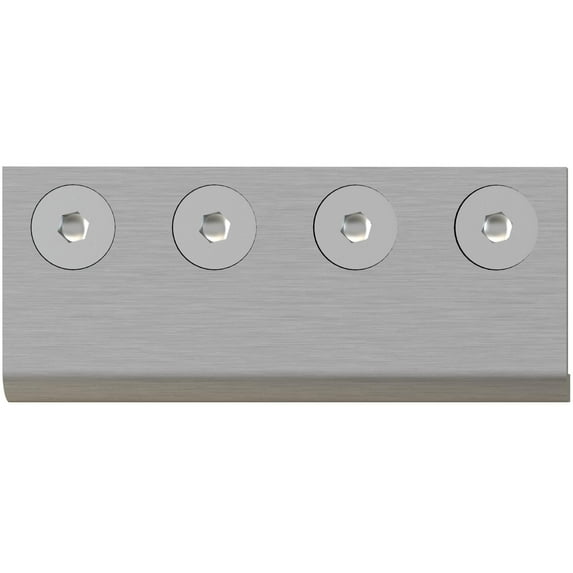 Converging Plate for Flat Track Sliding Door Sets, Satin Nickel by Stone Harbor Hardware