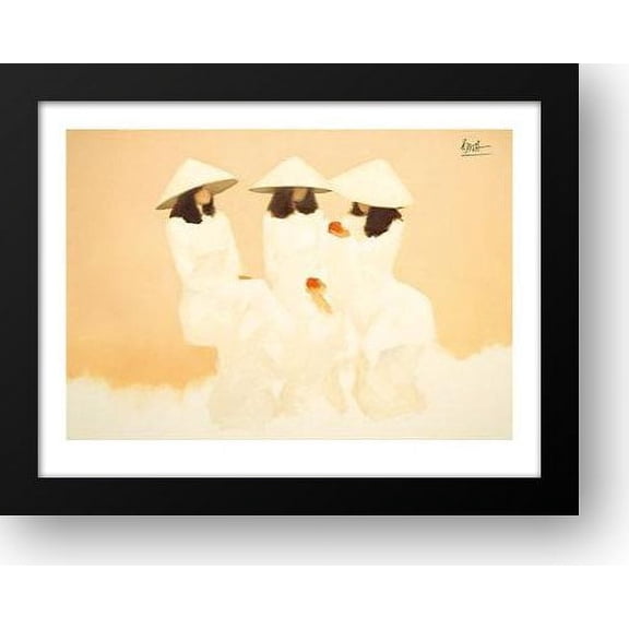 Conversation 36x28 Framed Art Print by Thanh binh, Nguyen