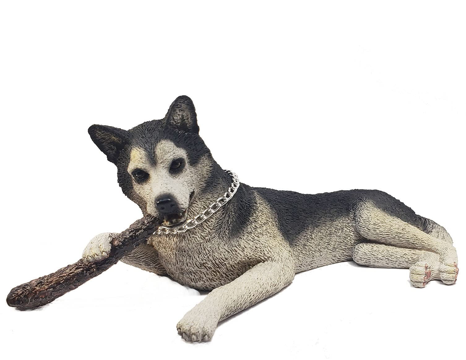 Animal Figurines Siberian Husky Dog Accessories Lovely Plush Toy