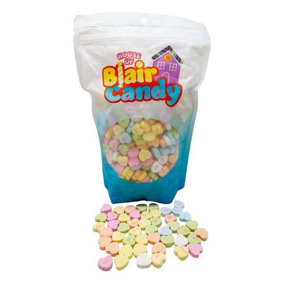 (2 Pounds) Conversation Hearts – Pastel Heart-Shaped Candy with Messages