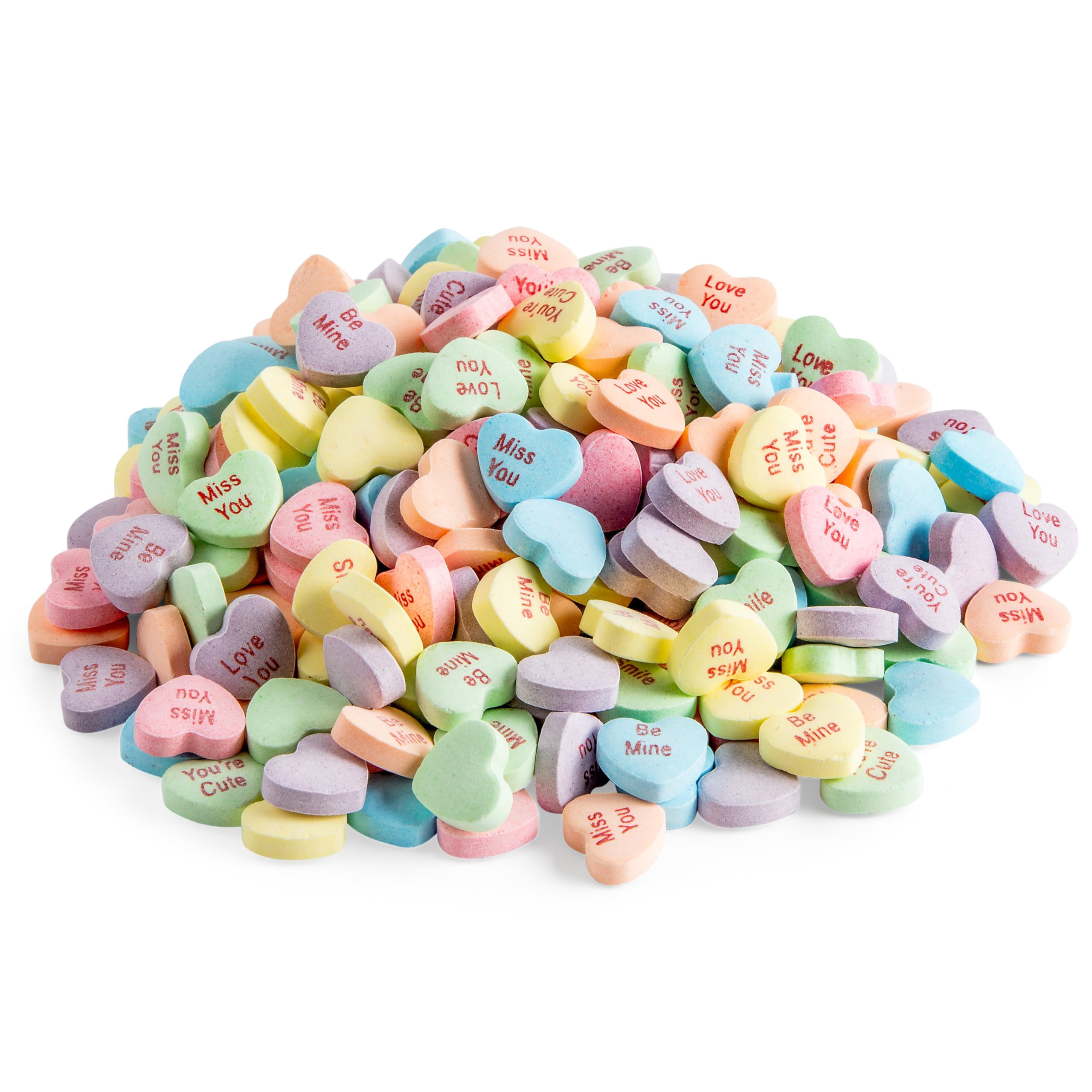 Conversation Hearts Candy - BCF26 3 lb Bulk Bag - Classic Pastel Heart Conversation Hearts Candy - BCF26 3 lb Bulk Bag - Classic Pastel Heart
