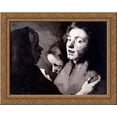 thumbnail image 1 of Conversation Piece: Three Heads 24x20 Gold Ornate Wood Framed Canvas Art by Ribot, Theodule, 1 of 2