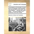 thumbnail image 1 of Conversations on the Plurality of Worlds. by M. de Fontenelle. a New Translation from the Last Edition of the French, with Great Additions, ... Adorned with Copper-Plates, ... the Second Edition. by a Gentleman of the Inner-Temple. (Paperback), 1 of 1