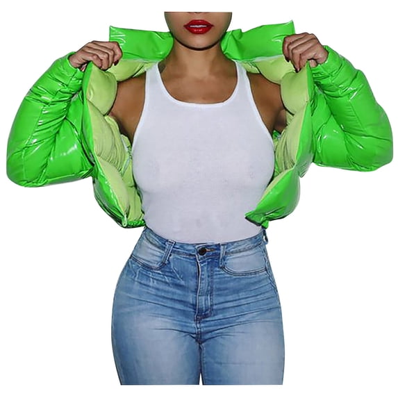 wendunide coats for women Women Autumn And Winter Cardigan Long-sleeved Lapel Double-faced Fleece Casual Solid Color Coat Womens Fleece Jackets Green S