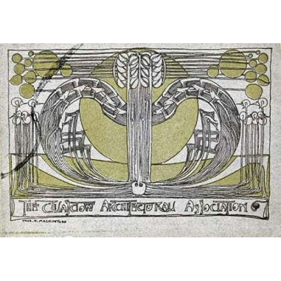 Conversazione Programme Poster Print by Charles Rennie Mackintosh (20 x 28)