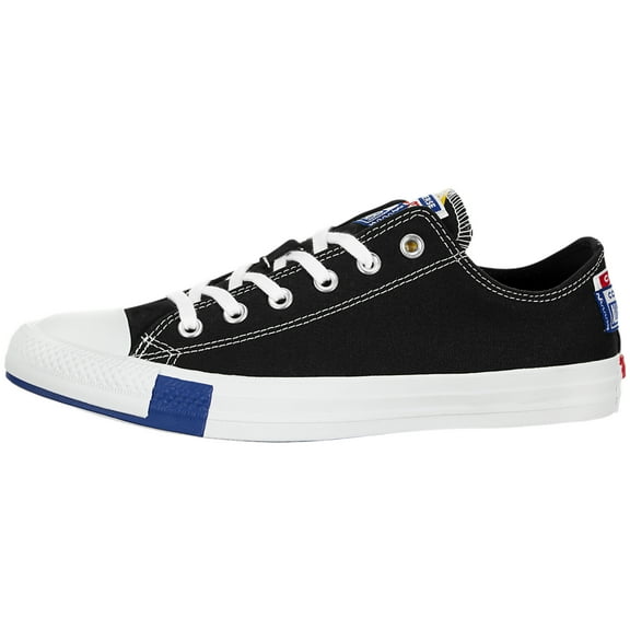 Converse Adult Chuck Taylor All Star Ox Shoes Logo Play Black/Rush Blue 166738F Men Size 9/Women 11