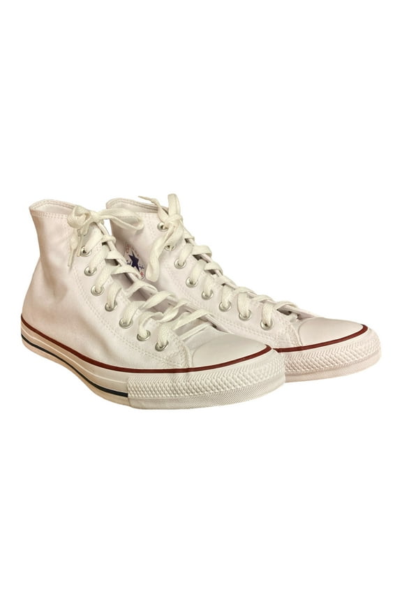 All Star Lightweight Flexible Canvas Hi Top Sneaker (White/Red/Navy, W11.5/M9.5)