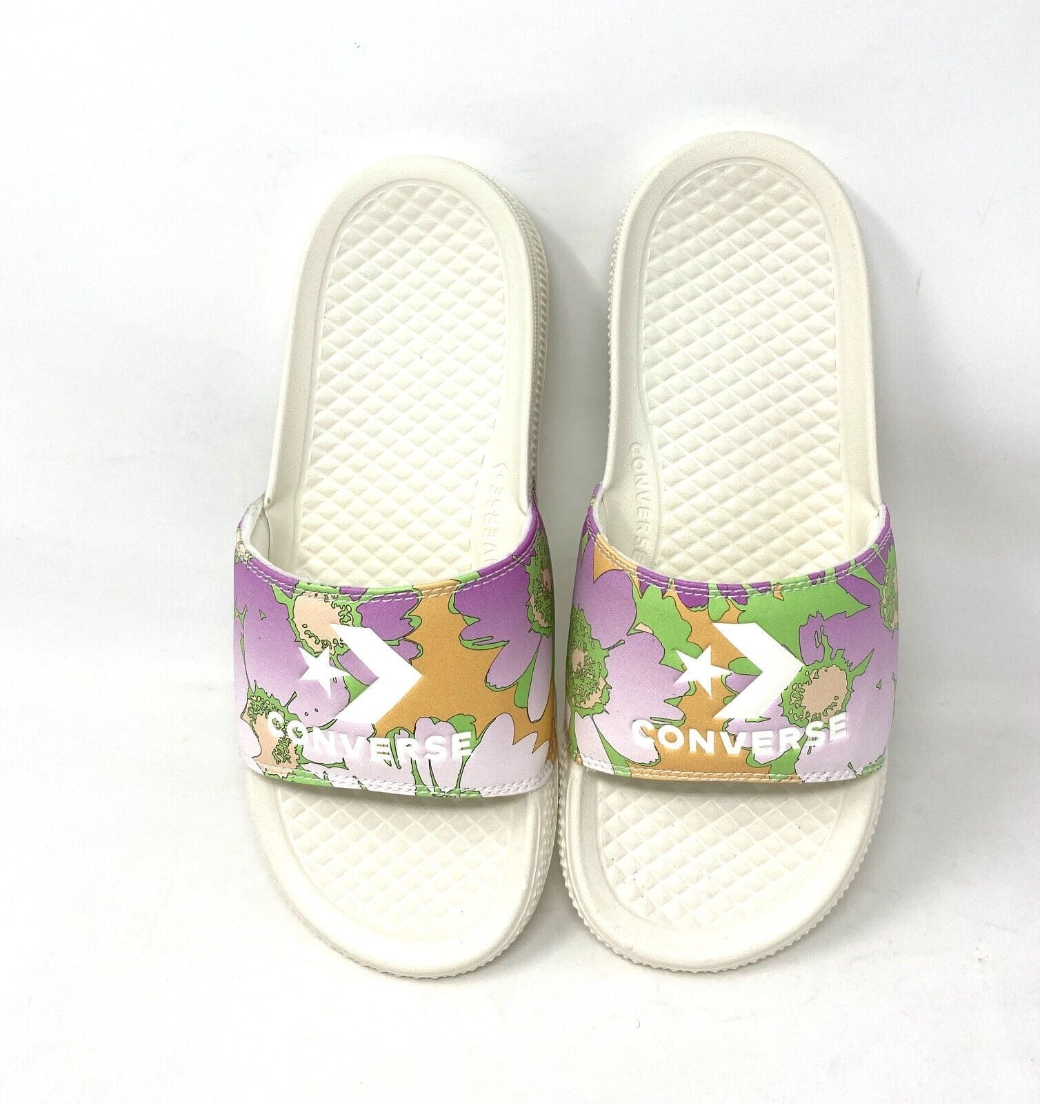 Converse All Star Slide Slip Crafted Floral White Sandals A00573C