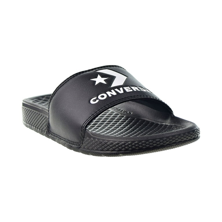 Converse All Star Slide Slip Men s Slides Black White Black 171214c Walmart