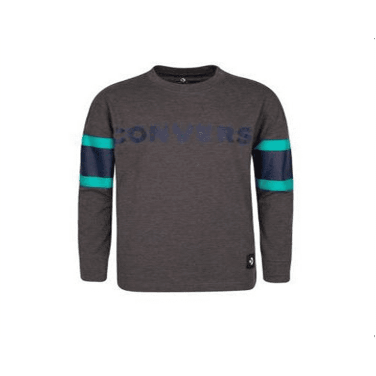 Converse Big Boy s Football Jersey Cotton T Shirt Gray Size Medium Walmart