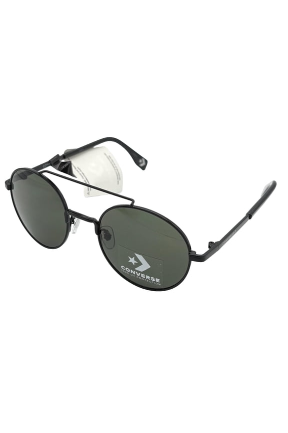 Black Mens Sunglass Soft Round Metal, Smoke Lens H097