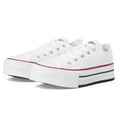 thumbnail image 1 of Converse Boy's Chuck Taylor All Star Eva Lift Platform (Little Kid), White/Garnet/Navy 2, 13.5, 1 of 7