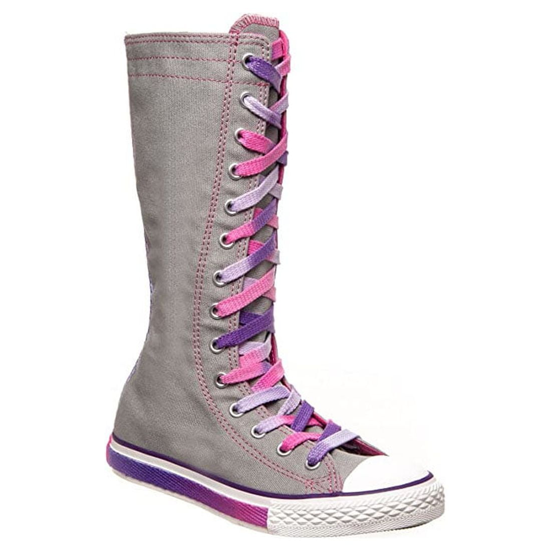 Knee high pink converse best sale