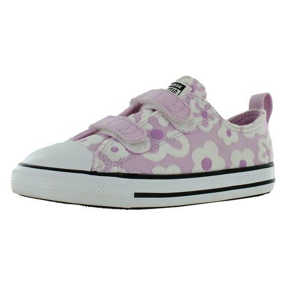Converse CTAS 2V OX Infant/Toddler Shoes Size 4, Color: Stardust Lilac/White/Black