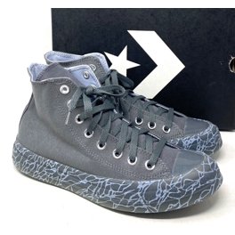 ★ ★ Harlem Core Canvas Sneakers Grey T52F1ARS Converse Chuck Taylor High Top Gray Canvas Casual Sneakers