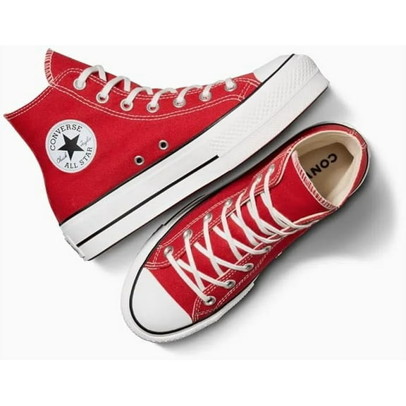 Converse CTAS Lift Platform Hi Womens, Red, Size 9