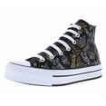 thumbnail image 1 of Converse Chuck Taylor All Star Eva Lift High Platform PS Girls Shoes Size 5, Color: Black/Gold/White, 1 of 5