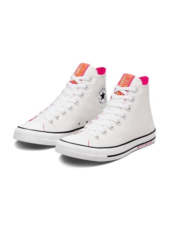 CTAS See Beyond Hi Top, White/Prime Pink/Prism Green, Size 8.5