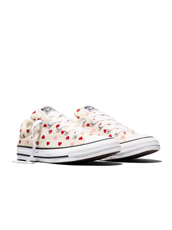CTAS Street Slip Heart Print Sneakers Egret Pink Red A19807F