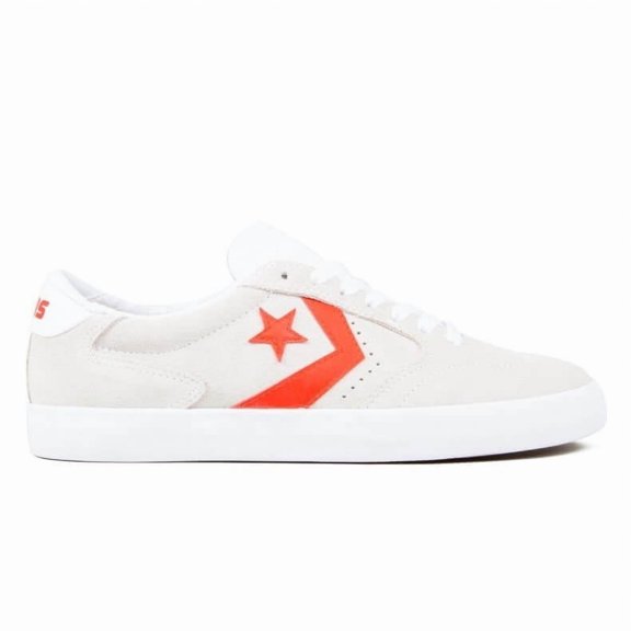 Converse Checkpoint Pro OX Unisex White and Red Low Top Sneakers 5.5 M/7 W