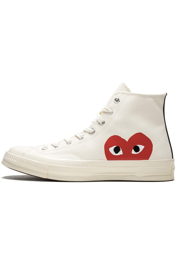 Comme des Garçons Play x Chuck 70 High, Milk Men's Shoes, Size 11