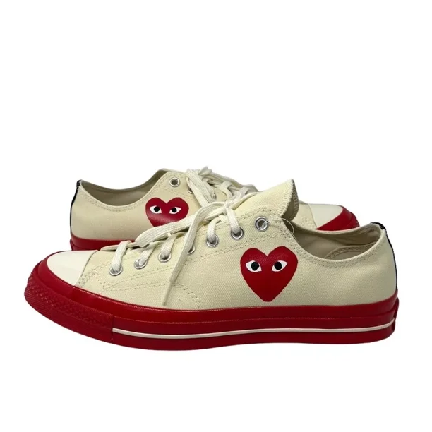 Converse cdg beige hotsell