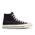 thumbnail image 1 of Converse Chuck 70 Embroidered Lips High Men’s Sneakers, Black/University Red/Egret, Size 10, 1 of 1