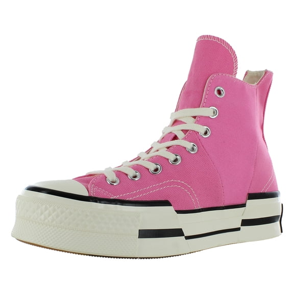 Converse Chuck 70 Plus High Unisex Shoes Size 7.5, Color: Oops Pink/Egret/Black