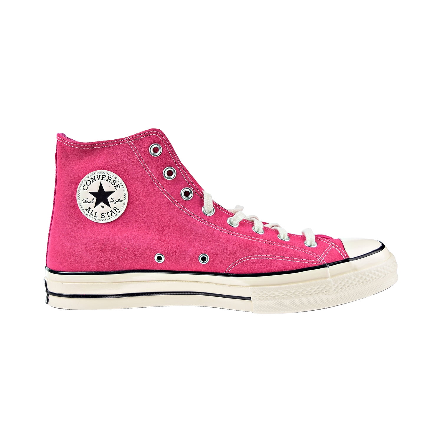 Pink suede converse high tops cheap