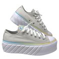 thumbnail image 1 of Converse Chuck Taylor 2X Lift Platform Low Top White Sneakers A00559C, 1 of 5