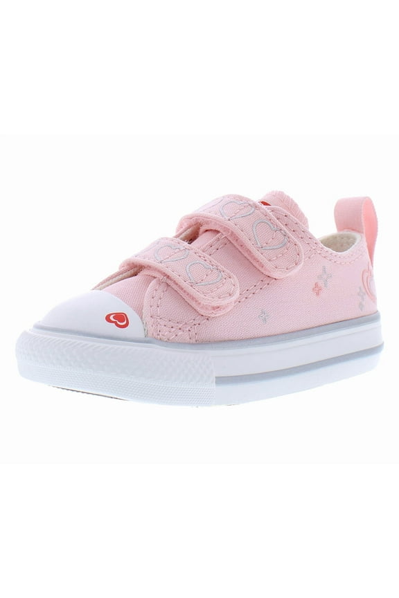 Chuck Taylor All Star 2V Oxford Infant/Toddler Shoes Size 4, Color: Donut Glaze/Vintage White