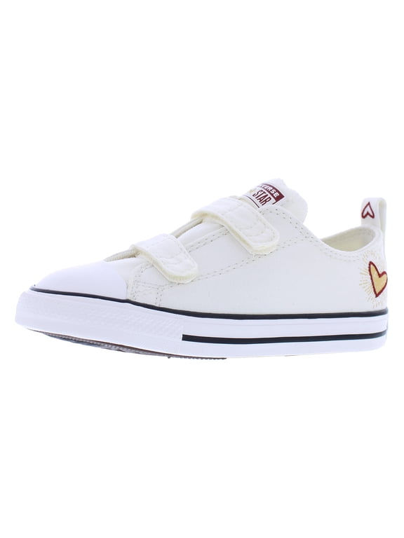 Chuck Taylor All Star 2V Oxford Infant/Toddler Shoes Size 9, Color: Vintage White/Back Alley Brick