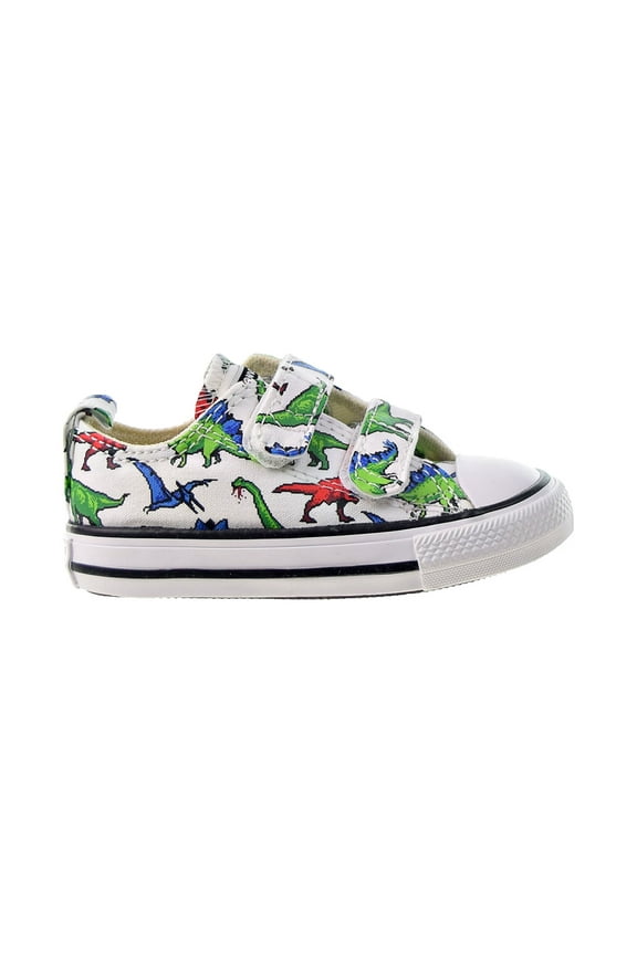 Chuck Taylor All Star 2V Strap Ox Toddlers' Shoes White-Green-Red 770166f