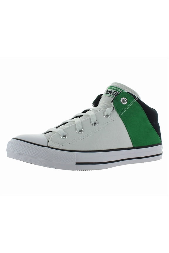 Chuck Taylor All Star Axel Mid GS Boys Shoes Size 6, Color: White/Green/Black