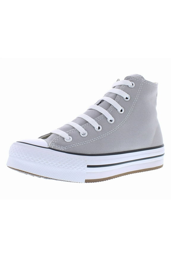 Chuck Taylor All Star Eva Lift High PS Girls Shoes Size 7, Color: Totally Neutral/White/Black
